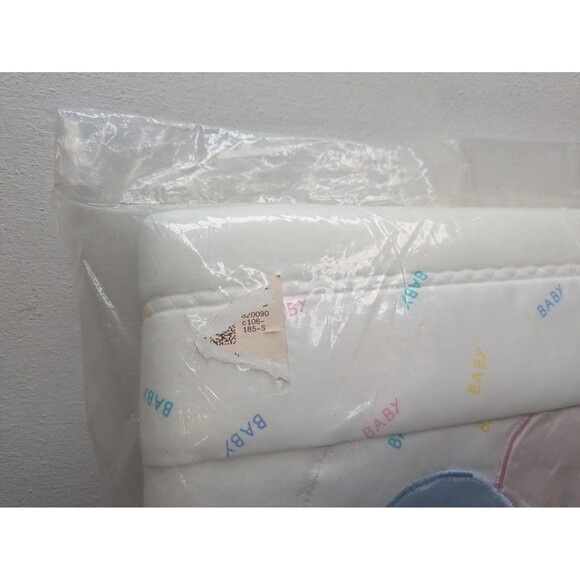 Quiltex Bear Balloon Baby Blanket Soft Acrylic Satin Trim NWT Vintage NEW - Picture 4 of 9